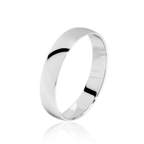 Alliance Irais Demi Jonc Classique Or Blanc - Alliances personnalis&eacute;es Famille | Marc Orian