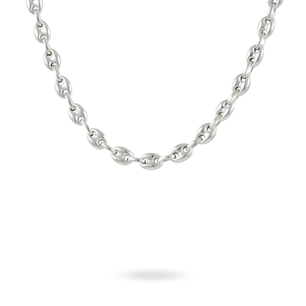 Chaine argent grain de cafe Clearance