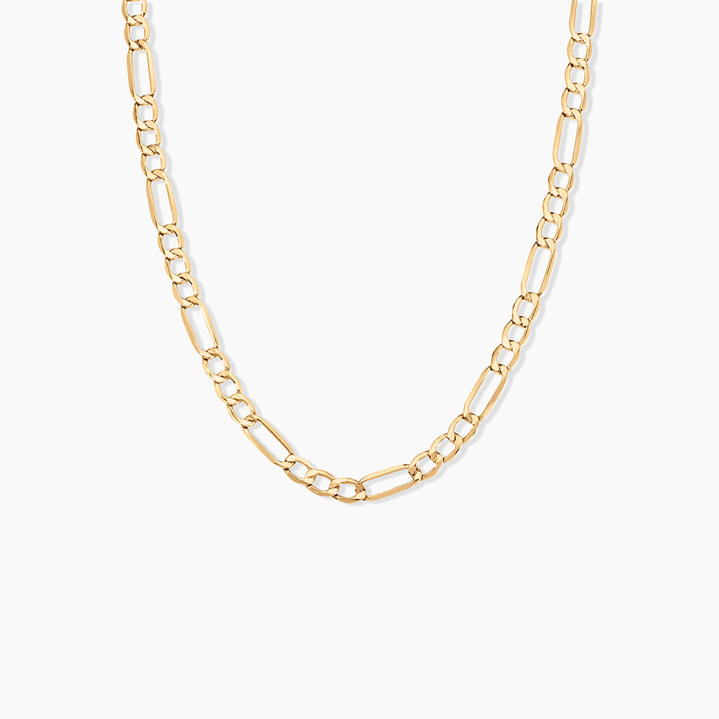 Collier Or Jaune Maille Alternée 1/3 - Chaines Femme | Marc Orian