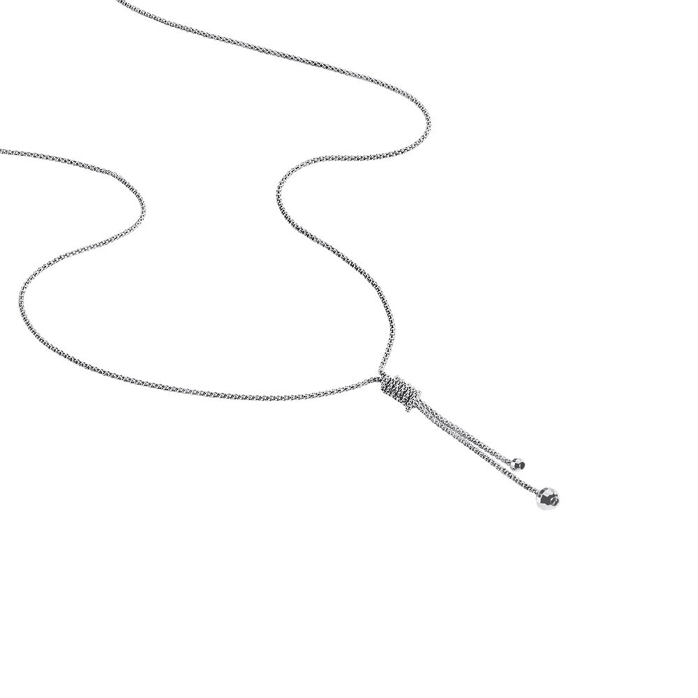 Collier Lassy Argent Blanc - Colliers Femme | Marc Orian