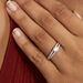 Bague Fina Or Blanc Oxyde De Zirconium - Solitaires Femme | Marc Orian