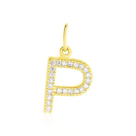 Pendentif Lettre P Or Jaune Oxyde - Pendentifs Famille | Marc Orian