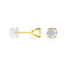 Boucles D'oreilles Puces Charlene Or Jaune Diamant Synthetique - Puces Femme | Marc Orian