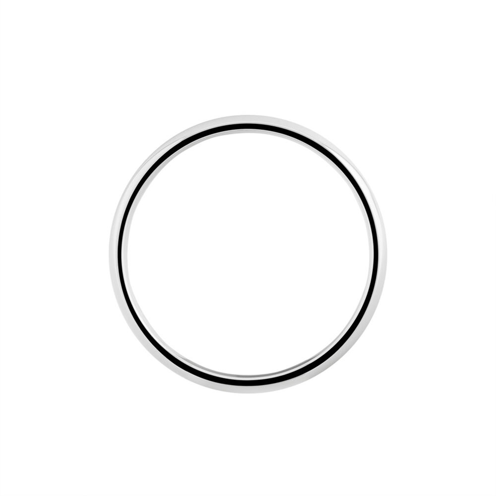 Alliance Isaac Demi Jonc Confort Or Blanc - Alliances personnalis&eacute;es Famille | Marc Orian