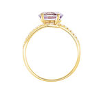 Bague Loriane Or Jaune Amethyste Et Oxyde De Zirconium - Bagues pierres fines Femme | Marc Orian