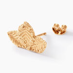Boucles D'oreilles Puces Tylia Plaqu&eacute; Or Dor&eacute; - Puces Femme | Marc Orian