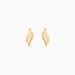 Boucles D'oreilles Puces Caline Or Jaune Diamant - Puces Femme | Marc Orian