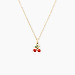 Collier Cherry Cerise Or Jaune - Colliers avec pierres Enfant | Marc Orian