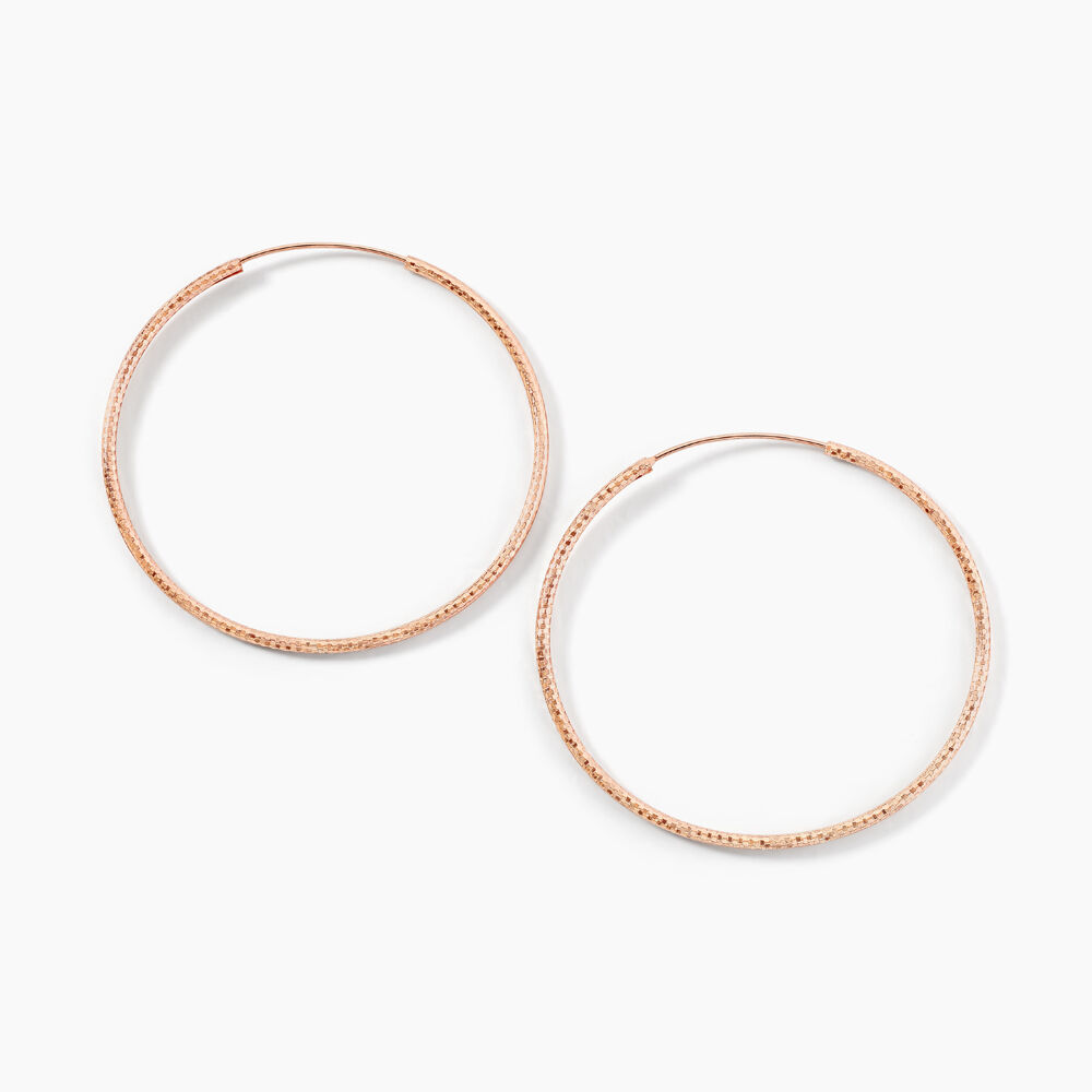 Creoles Argent Rose Agathe - Créoles Femme | Marc Orian
