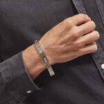 Bracelet Jourdan Zephir Acier Bicolore Dore / Blanc - Bracelets cha&icirc;nes Homme | Marc Orian