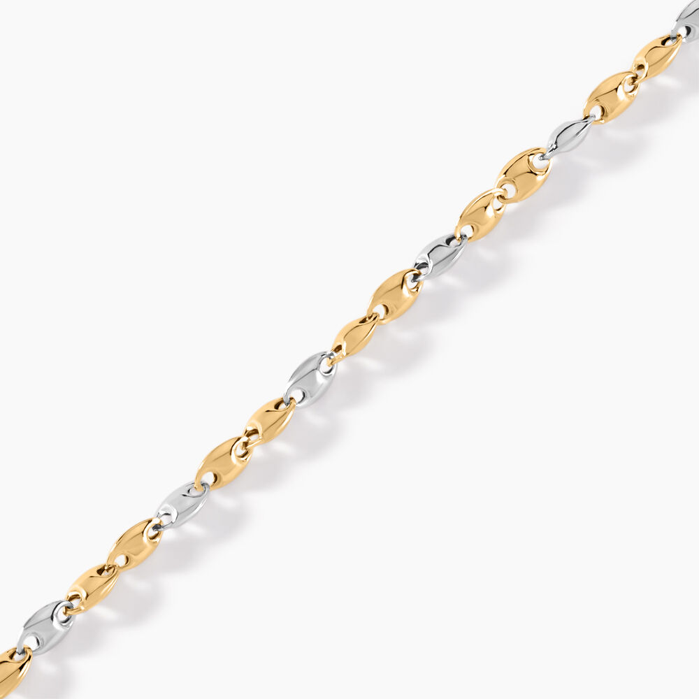 Bracelet Dami Or Bicolore - Bracelets chaînes Homme | Marc Orian