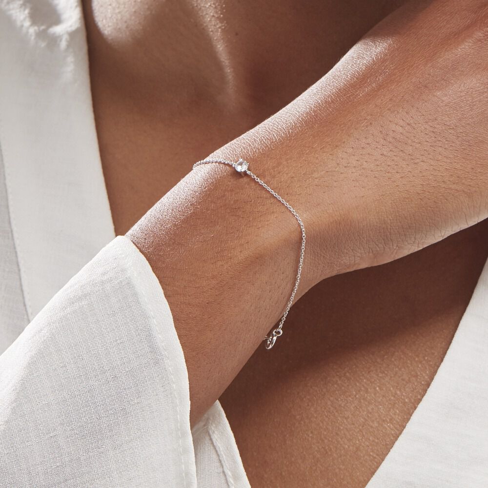 Bracelet Argent Lylwenn Oxydes De Zirconium - Bracelets chaînes Femme | Marc Orian