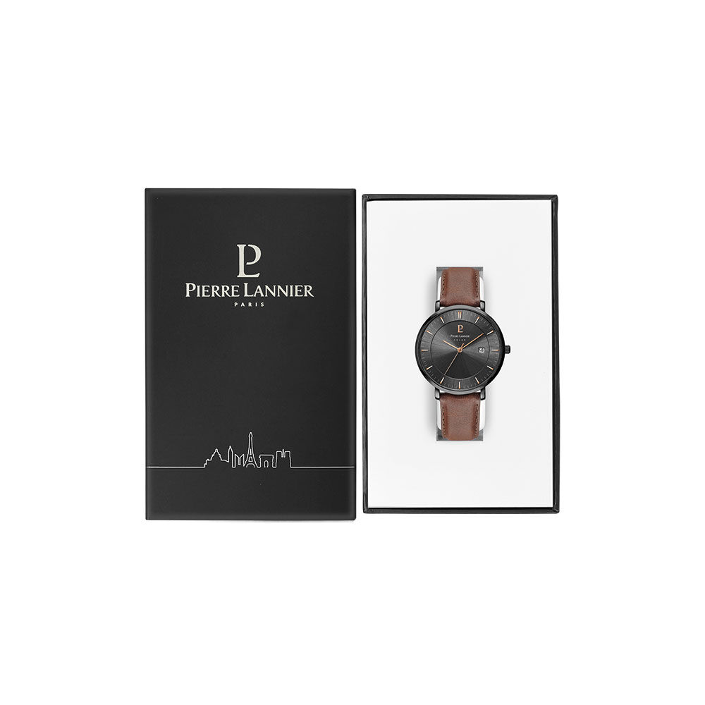 Montre Pierre Lannier Inti Noir - Montres classiques Homme | Marc Orian