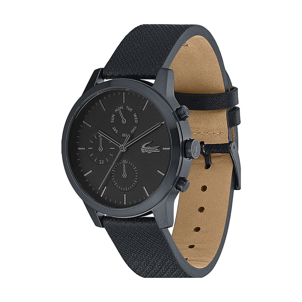 Montre Lacoste 12.12 Noir - Montres &eacute;tanches Homme | Marc Orian