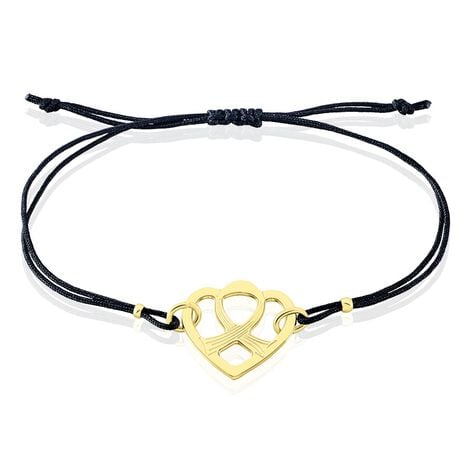 Bracelet Solidaire Lutte Contre Le Cancer Laiton Doré - Bracelets cordons Femme | Marc Orian
