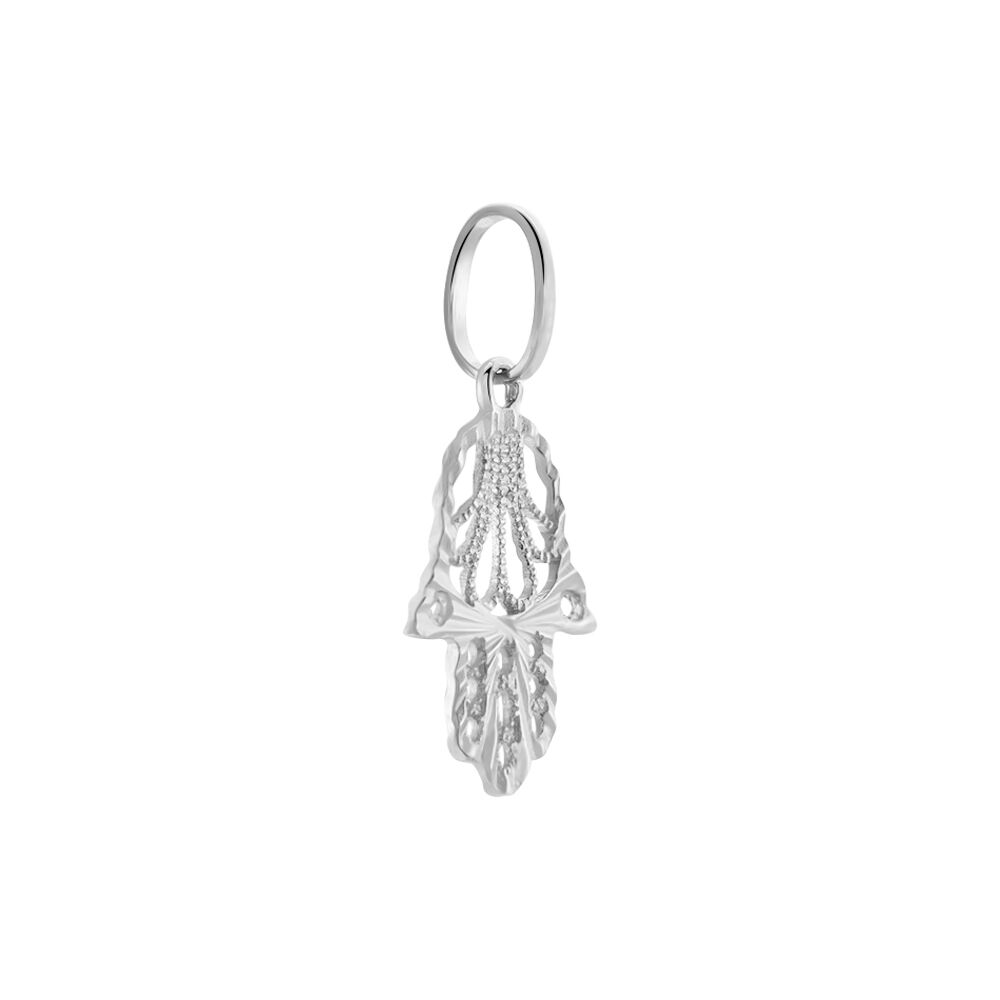 Pendentif Fatima Or Blanc - Pendentifs Famille | Marc Orian