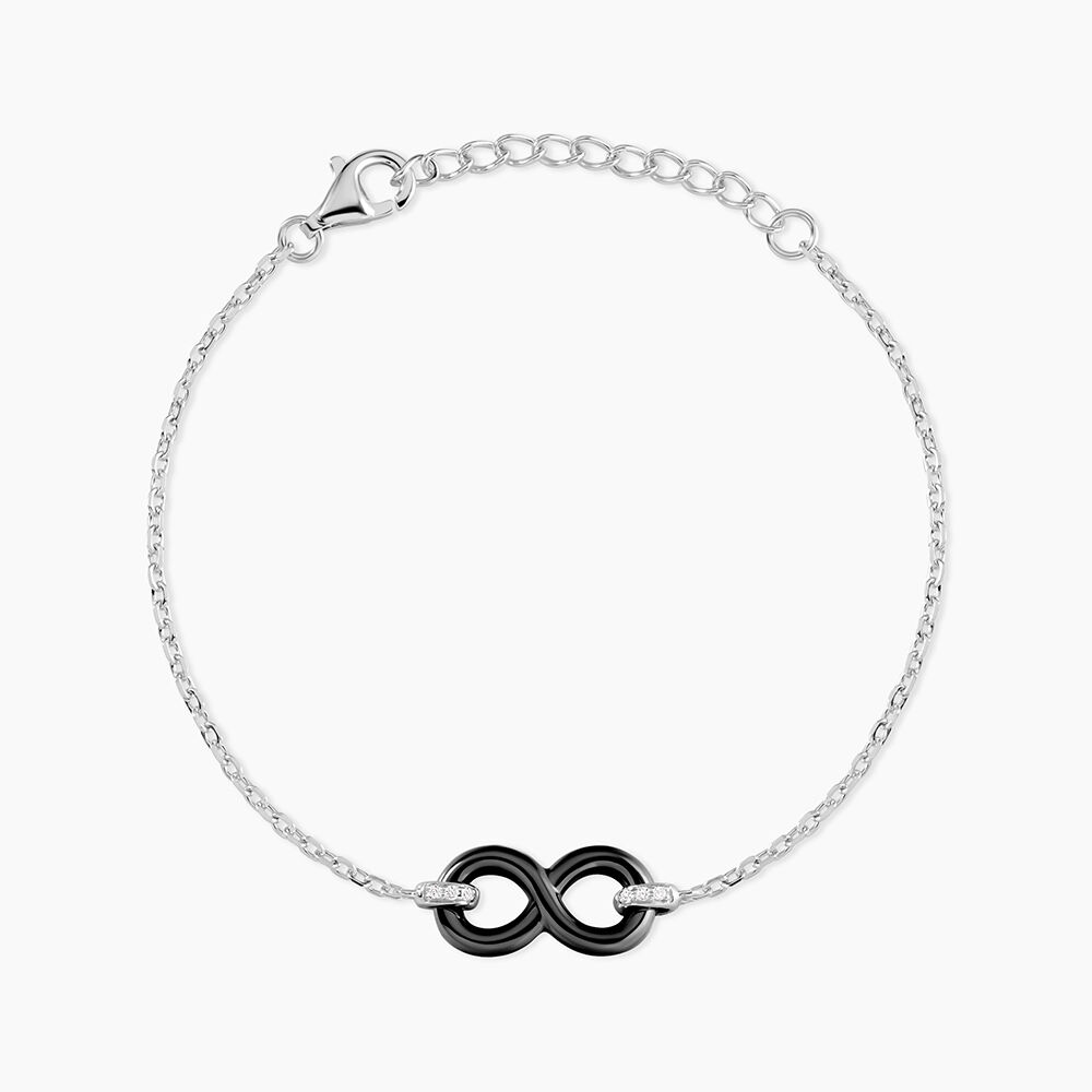 Bracelet Celinia Argent Blanc C&eacute;ramique Et Oxyde De Zirconium - Bracelets fantaisie Femme | Marc Orian