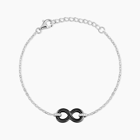 Bracelet Celinia Argent Blanc C&eacute;ramique Et Oxyde De Zirconium - Bracelets fantaisie Femme | Marc Orian