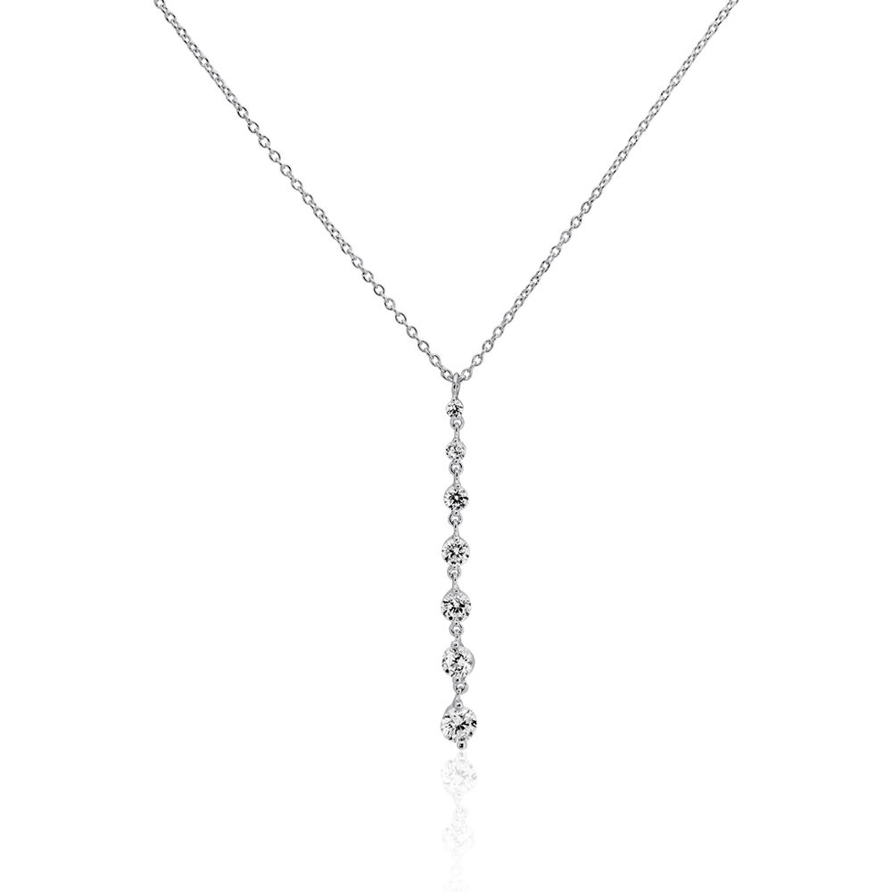 Collier Odyssee Argent Blanc Oxyde De Zirconium - Colliers avec pierres Femme | Marc Orian