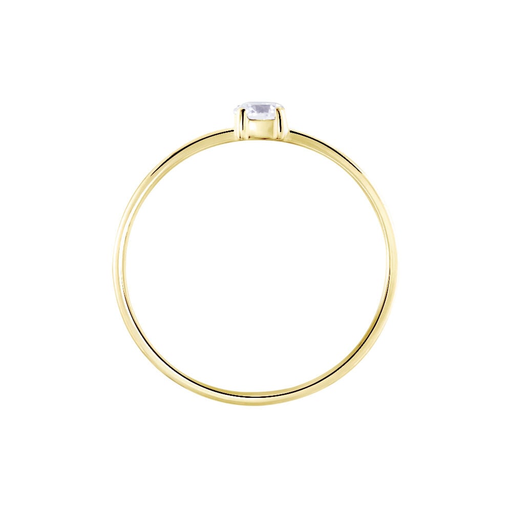 Solitaire Or Jaune Philys Oxyde De Zirconium - Solitaires Femme | Marc Orian