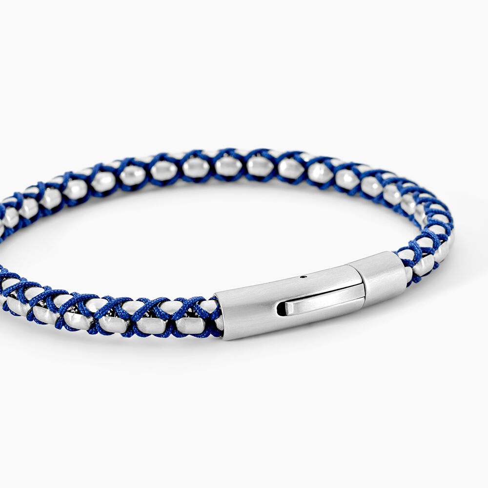 Bracelet Baggio Acier Blanc - Bracelets cordons Homme | Marc Orian