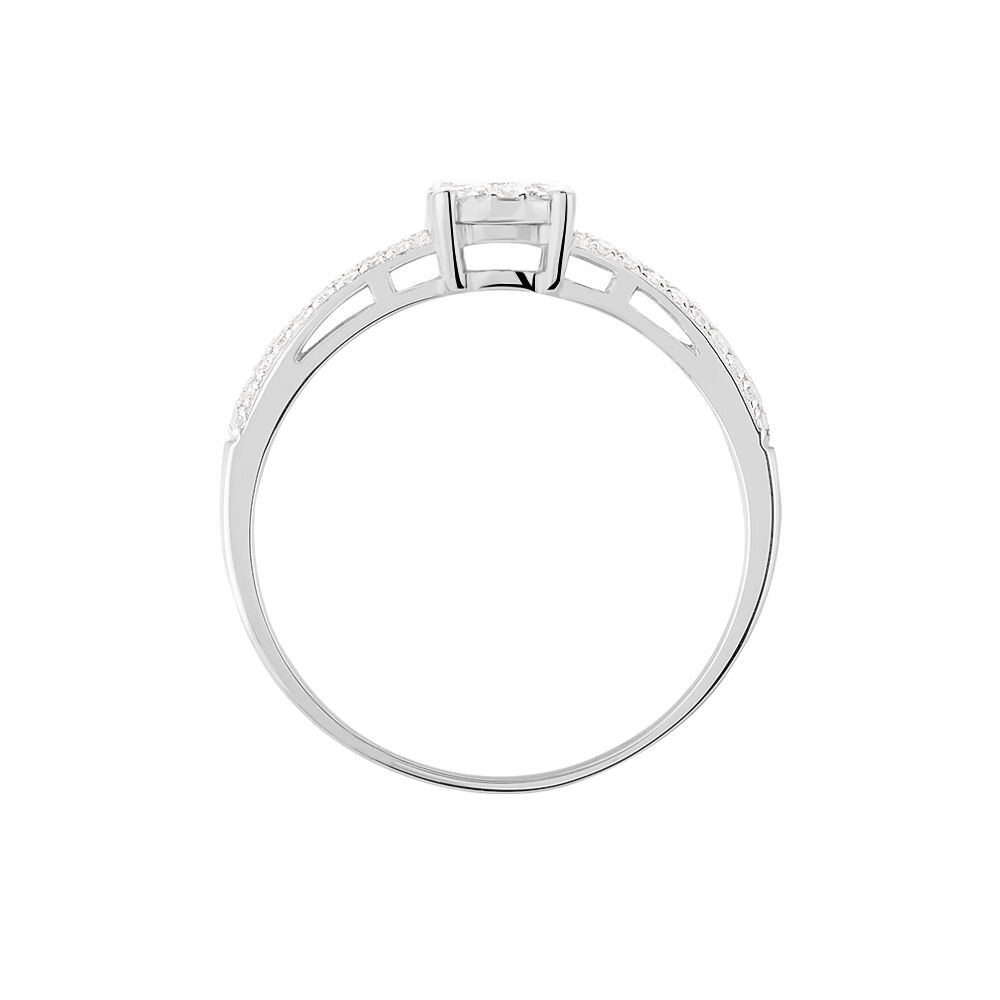 Bague Julia Or Blanc Diamant - Parures de mariage Femme | Marc Orian