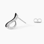 Boucles D'oreilles Puces Priscillia Argent Blanc Oxyde De Zirconium - Puces Femme | Marc Orian
