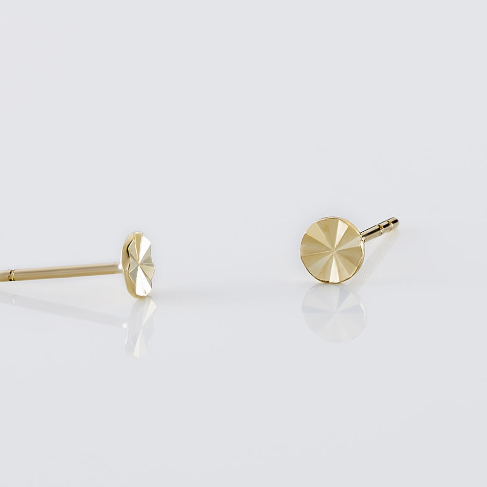 Boucles D'oreilles Puces Berangere Cercle Or Jaune - Puces Femme | Marc Orian