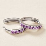 Cr&eacute;oles Rio Argent Blanc Oxyde De Zirconium - Cr&eacute;oles Femme | Marc Orian