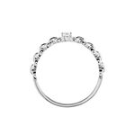 Bague Solitaire Moccus Argent Blanc Oxyde De Zirconium - Bijoux fantaisie Femme | Marc Orian