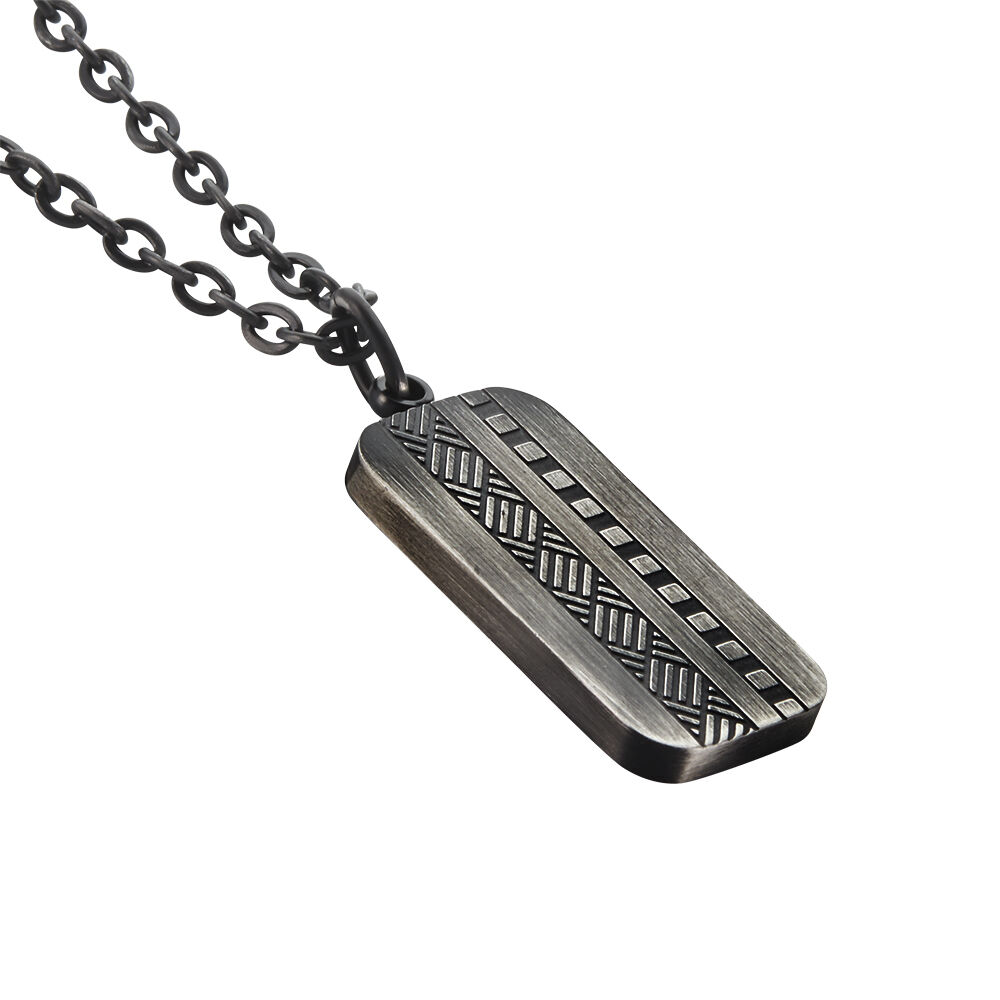 Collier Phebus Him Acier Noir - Colliers Homme | Marc Orian