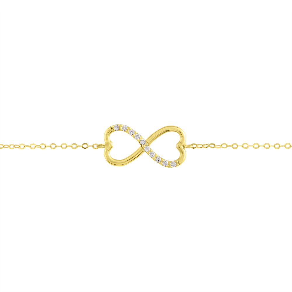 Bracelet Or Jaune Ilyas Oxyde De Zirconium - Bracelets chaînes Femme | Marc Orian
