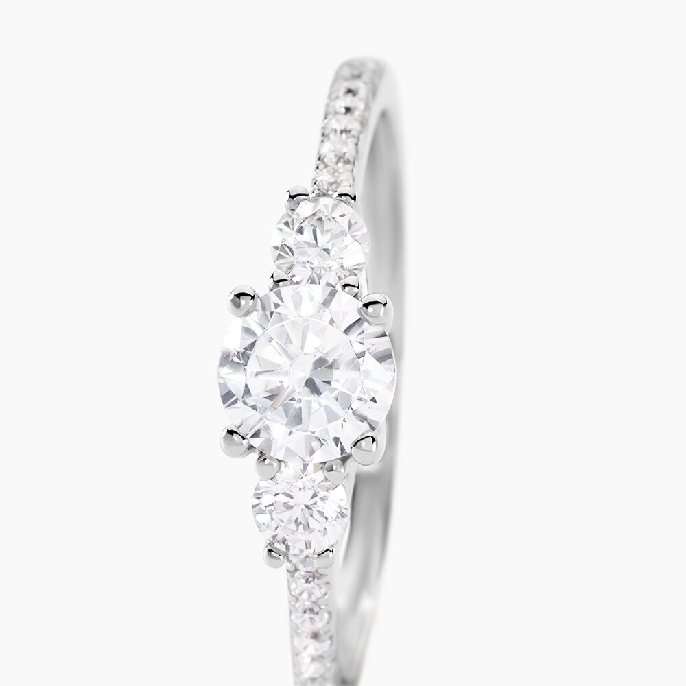 Bague Mallory Argent Blanc Oxyde De Zirconium - Bagues fiançailles Femme | Marc Orian