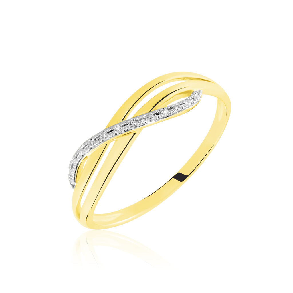 Bague Or Jaune Iolanthe Diamants - Bagues pierres précieuses Femme | Marc Orian
