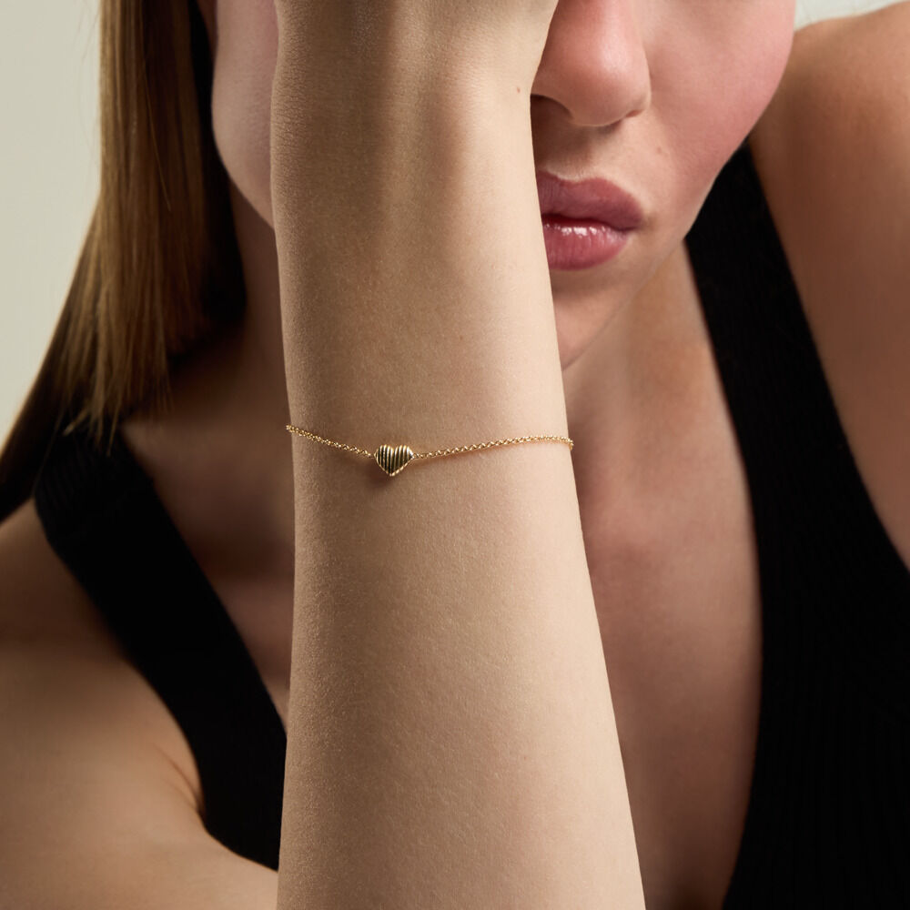 Bracelet Telia Argent Dor&eacute; A L'Or 750/1000 - Bracelets cha&icirc;nes Femme | Marc Orian