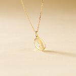 Pendentif Amaria Vierge Rond Diamante Or Jaune - Pendentifs Enfant | Marc Orian