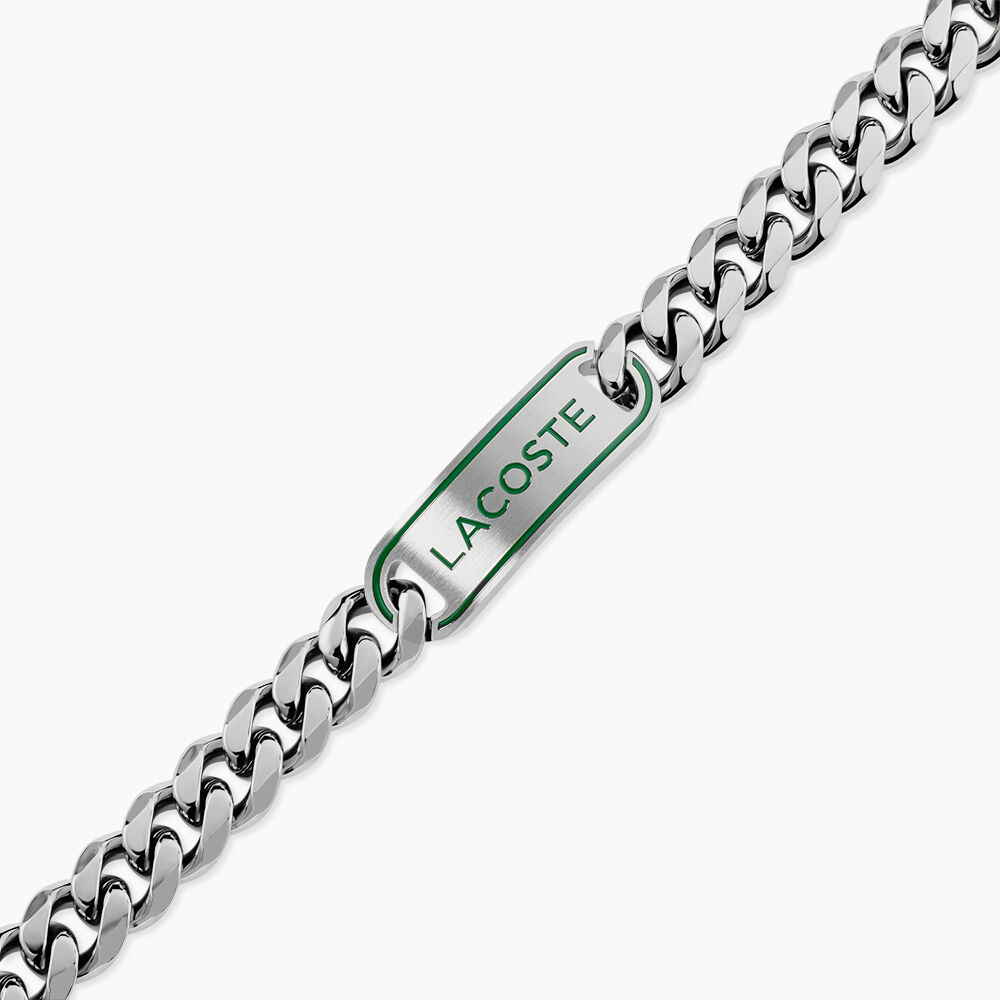 Bracelet Lacoste District Acier Blanc - Bracelets cha&icirc;nes Homme | Marc Orian