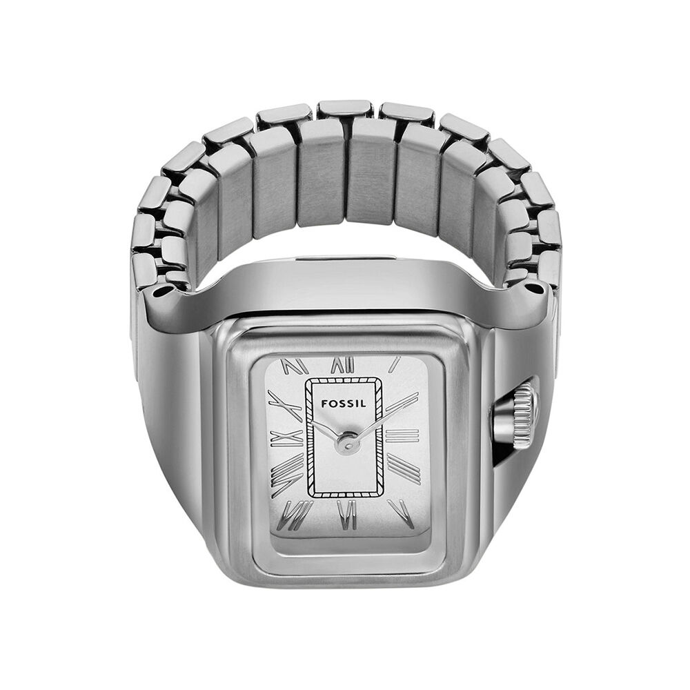 Montre Bague Fossil Raquel Watch Ring Argent&eacute; - Montres &eacute;tanches Femme | Marc Orian