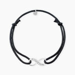 Bracelet Kwesi Argent Blanc - Bracelets cordons Homme | Marc Orian