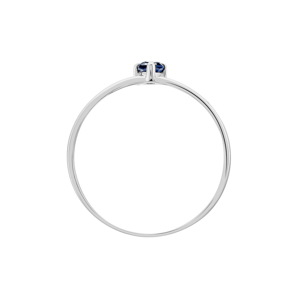 Bague Solitaire Pluie D'Eclat Or Blanc Saphir - Solitaires Femme | Marc Orian