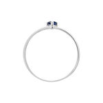 Bague Solitaire Pluie D'Eclat Or Blanc Saphir - Solitaires Femme | Marc Orian