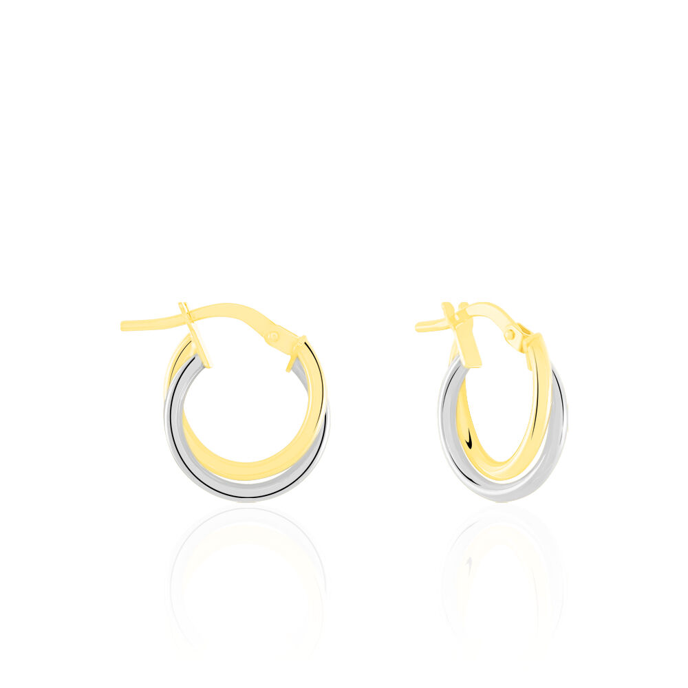 Créoles Tita Or Bicolore - Créoles Femme | Marc Orian