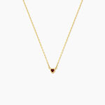 Collier Poem Argent Jaune Tourmaline - Colliers avec pierres Femme | Marc Orian