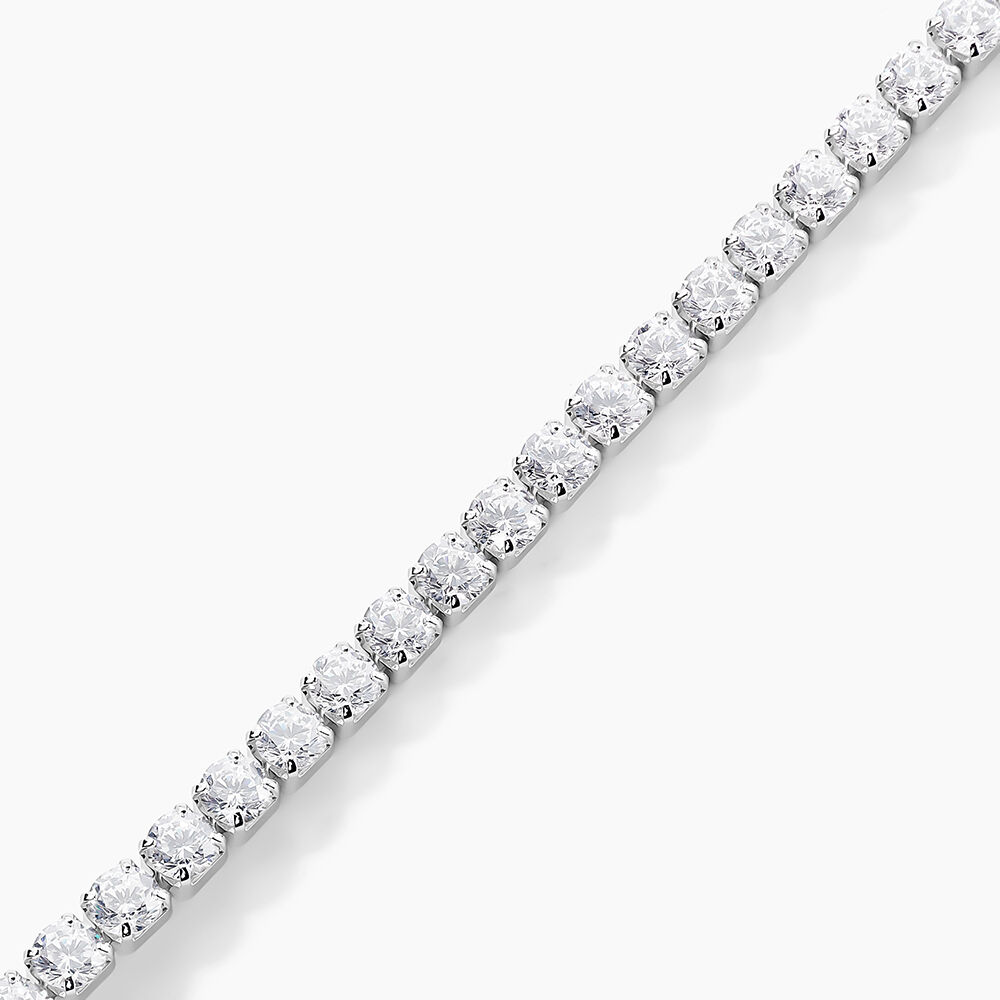 Bracelet Lou-anne Argent Blanc Oxyde De Zirconium Blanc - Bracelets cha&icirc;nes Femme | Marc Orian