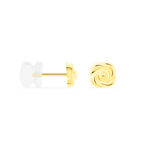 Boucles D'oreilles Puces Philine Fleur Or Jaune - Puces Femme | Marc Orian