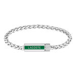 Bracelet Lacoste Spelt Acier Blanc - Bracelets cha&icirc;nes Homme | Marc Orian