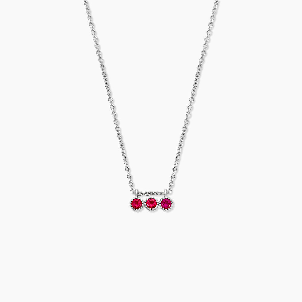 Collier Kasey Argent Blanc Oxyde De Zirconium - Colliers avec pierres Femme | Marc Orian