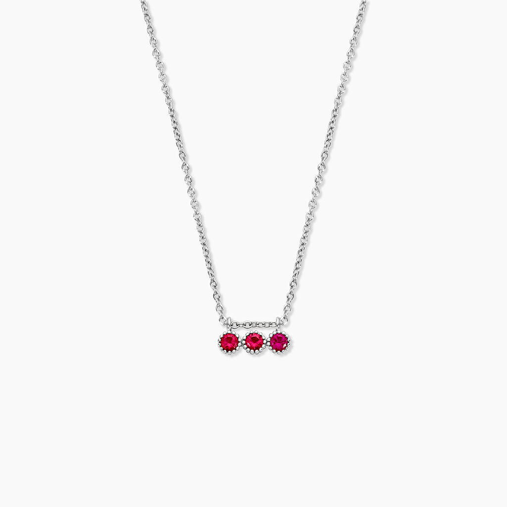 Collier Kasey Argent Blanc Oxyde De Zirconium - Colliers avec pierres Femme | Marc Orian