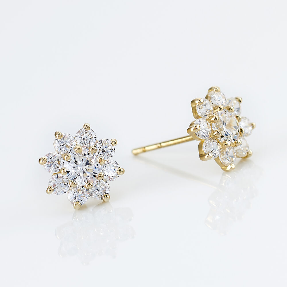 Boucles D'oreilles Or Jaune Eleanor Oxydes - Pendantes Femme | Marc Orian