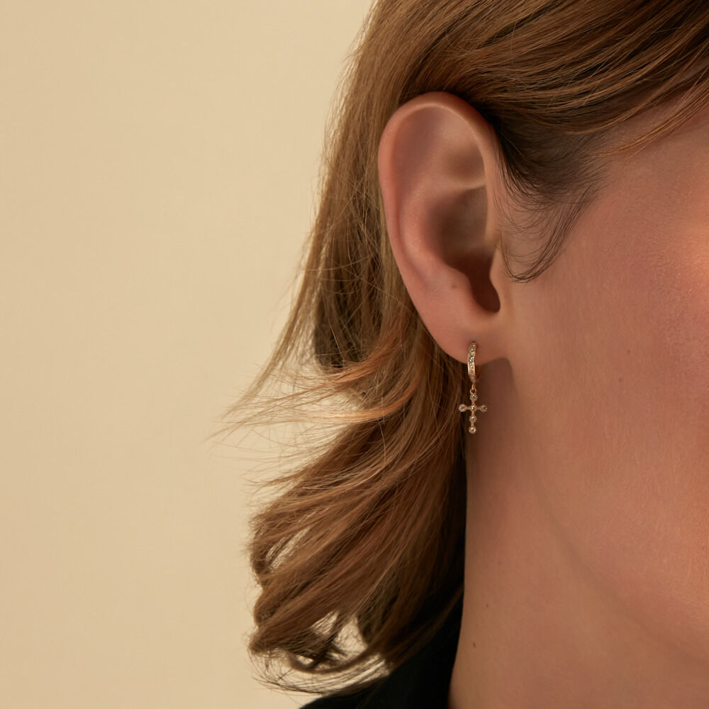 Cr&eacute;oles Royle Or Jaune Oxyde De Zirconium - Cr&eacute;oles Femme | Marc Orian